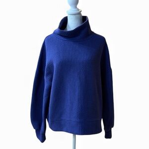 CALIA CARRIE UNDERWOOD Cloud Extended Neck Crew Purple turtleneck Large